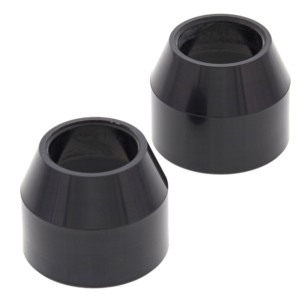 All Balls Fork Dust Seal Kit 22-57123 featuring rubber gaskets and seals for motorcycle forks, showing the components laid out.