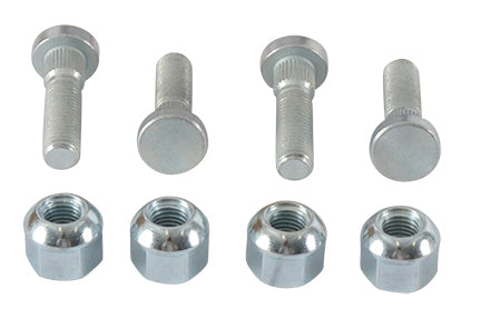 All Balls Wheel Stud Kit 28-51047, hardware and fasteners for motorcycle wheels, with metal studs and fittings.