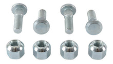 Charger l'image dans la galerie, All Balls Wheel Stud Kit 28-51048 with metal wheel studs and fasteners for motorcycle or vehicle wheel assembly.