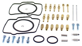 All Balls carburetor rebuild kit for fuel system, includes gaskets and parts for intake and carburetor maintenance.
