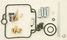 Load image into Gallery viewer, All Balls carburetor repair kit for intake and fuel system, model 226-1020, with various gaskets and components visible.