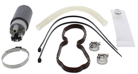 All Balls fuel pump kit with intake and carb components, includes various hoses and fittings for fuel system installation.