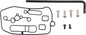 All Balls Keihin Mid Body Carb Kit for intake and fuel system, includes carburetor components and replacement parts.