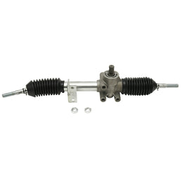 All Balls steering rack assembly Can 251-4021 showing the assembled steering component with metal and rubber parts.