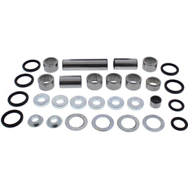 All Balls suspension linkage kit with bearings and seals, featuring multiple components for motorcycle or ATV suspension repair.