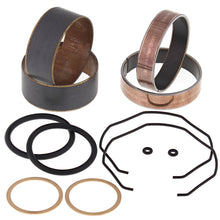 Load image into Gallery viewer, All Balls suspension fork bushing kit 23-86071 with multiple bushings and components arranged for motorcycle suspension maintenance.