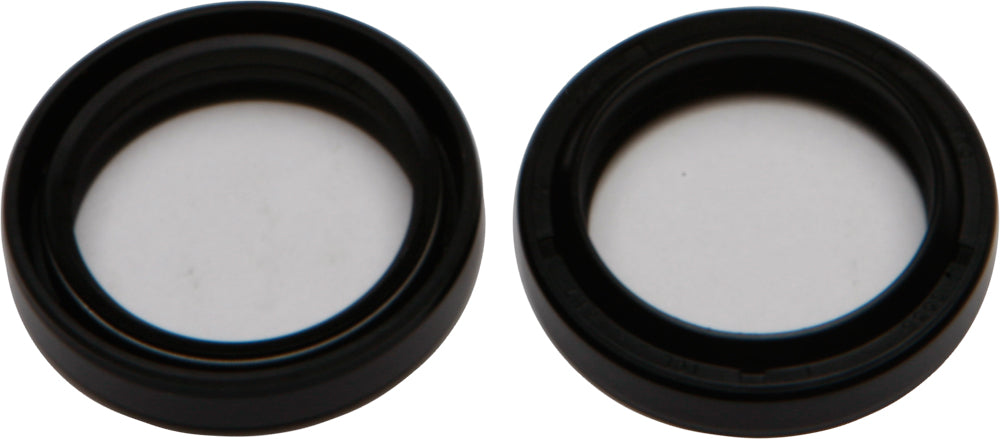 All Balls Fork Seal Kit 22-55115 for motorcycle suspension, showing black rubber seals and metal components in the image.