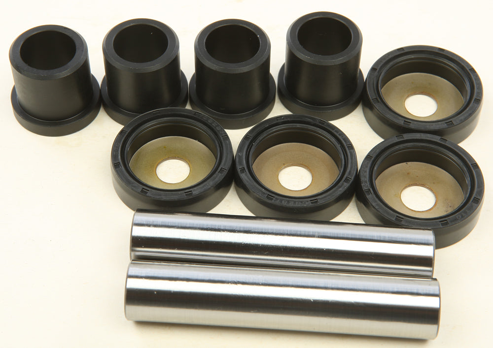 All Balls Rear Knuckle Bushing Kit 243-1441K for suspension, showing bushings and hardware on a vehicle component.