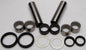 All Balls swingarm bearing kit 22-81114 for motorcycle suspension, showing detailed bearings and installation components.