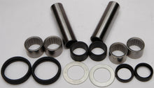 Load image into Gallery viewer, All Balls swingarm bearing kit for motorcycle suspension, showing bearings and components in a clean workshop setting.