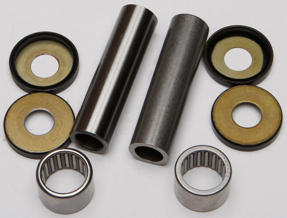 All Balls swingarm bearing kit 22-81177 for motorcycle suspension, showing bearings and components in the image.