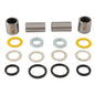 All Balls swingarm bearing kit 22-81218 for motorcycle suspension, showing bearings and hardware components.
