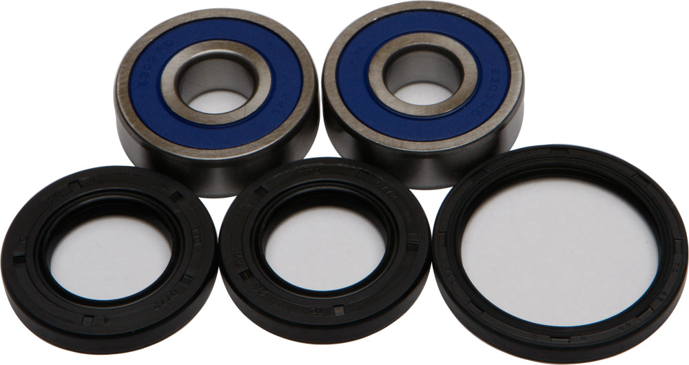 All Balls front wheel bearing kit 22-51448 with bearings and seals for motorcycle wheel maintenance.