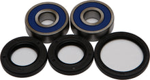 Load image into Gallery viewer, All Balls front wheel bearing kit 22-51448 with bearings and seals for motorcycle wheel maintenance.
