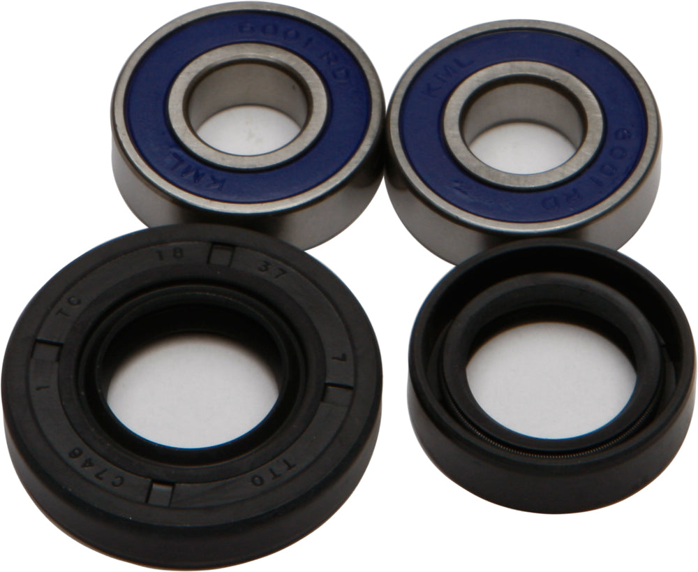 All Balls front wheel bearing and seal kit 22-51041 with bearing and seal components for motorcycle wheels.