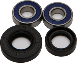 All Balls front wheel bearing and seal kit 22-51041 with bearing and seal components for motorcycle wheels.