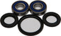All Balls front wheel bearing and seal kit with multiple bearings and seals for motorcycle wheel maintenance.