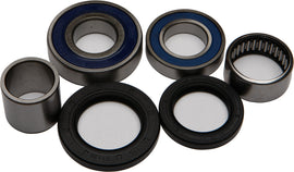 All Balls rear wheel bearing kit 22-51475 with multiple bearings and components for motorcycle wheel maintenance