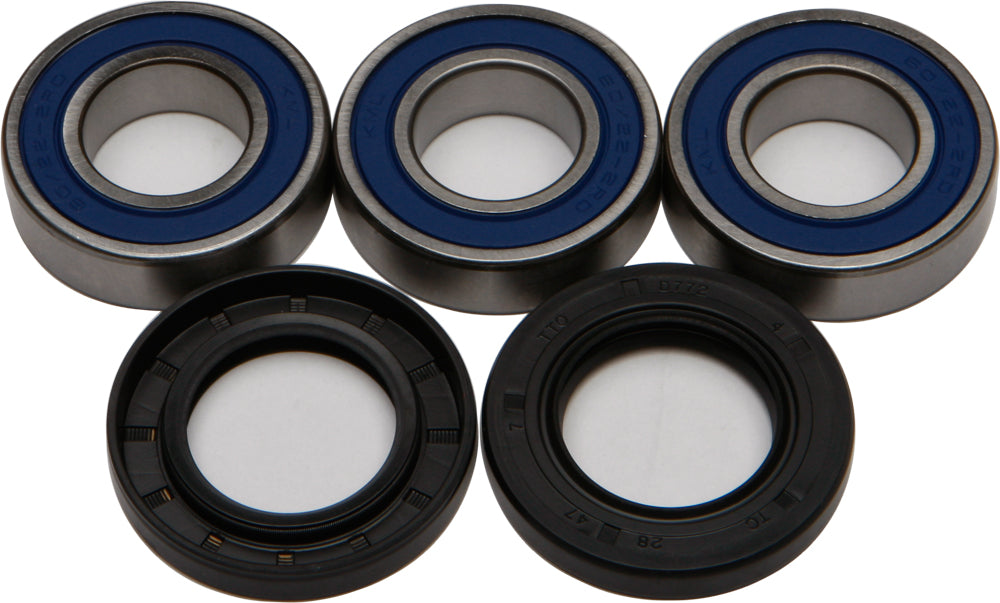 All Balls Rear Wheel Bearing and Seal Kit 22-51021 with bearings and seals for motorcycle or bike wheel maintenance