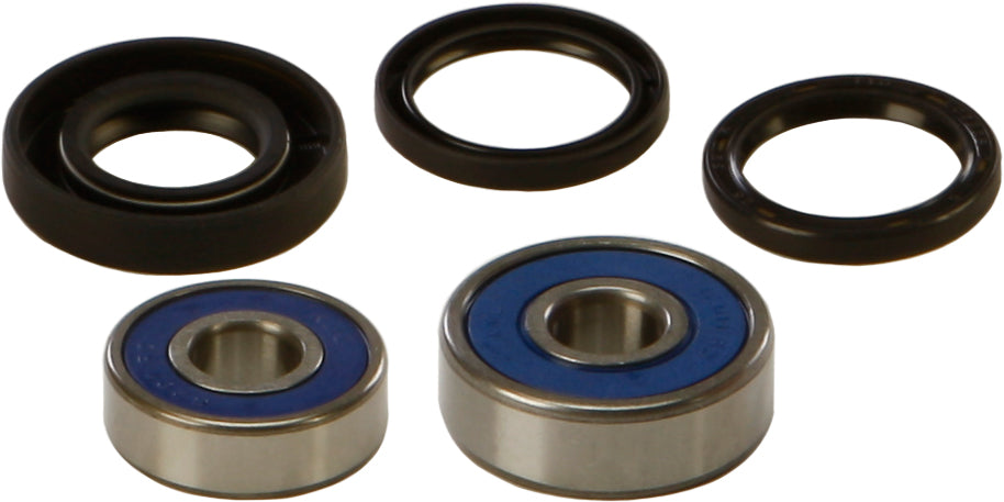 All Balls rear wheel bearing and seal kit with metal and rubber components, designed for motorcycle or ATV use.