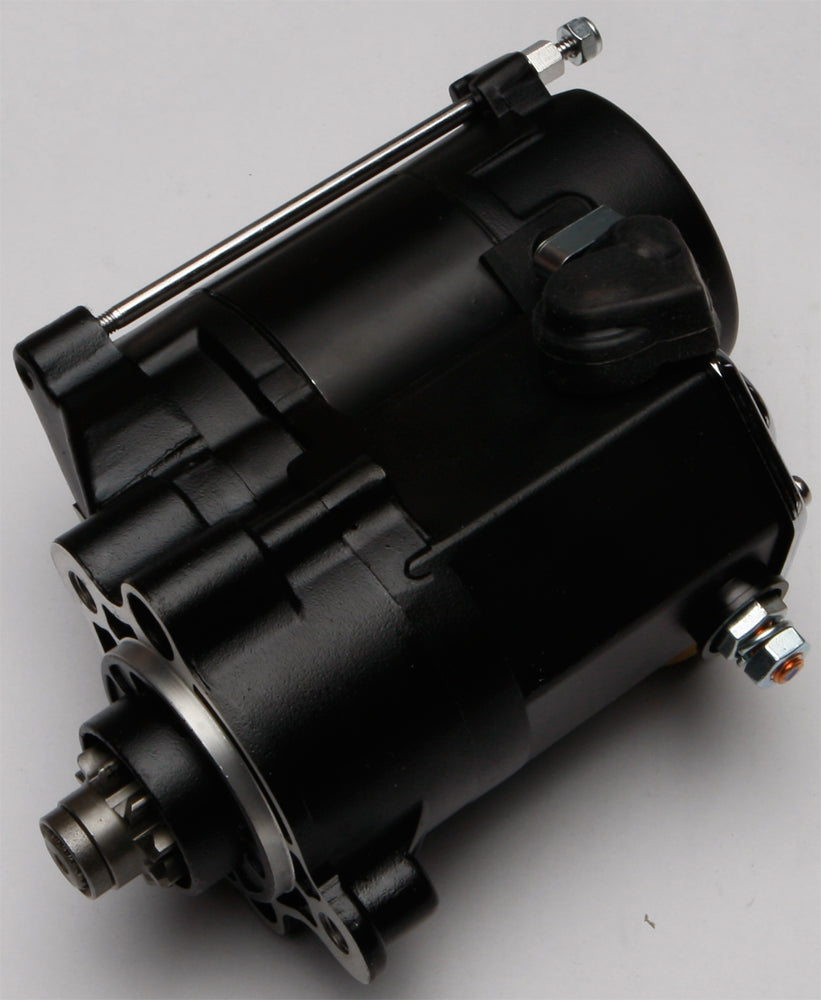 All Balls Sportster starter motor, 1.4kw black, for Harley-Davidson Sportster motorcycles, with durable construction and compact design.