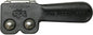 All Rite Products Thumbuddy Pro throttle extender attached to motorcycle throttle for improved grip and control.