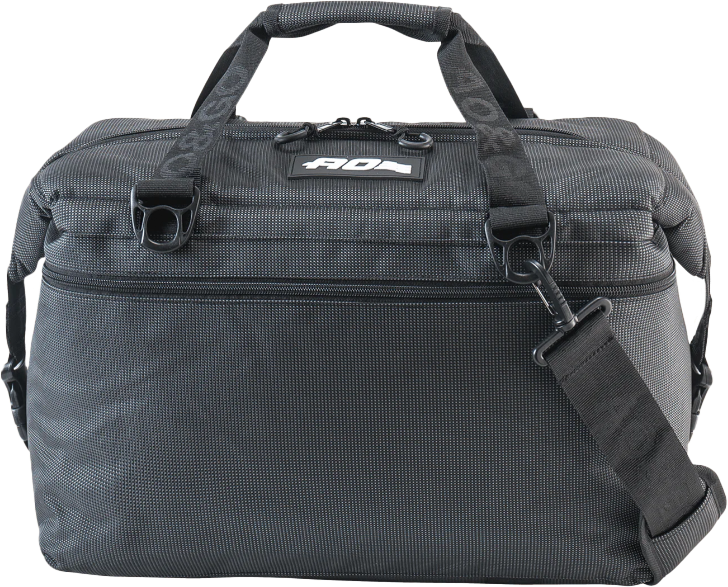 AO Coolers 36-pack ballistic black and charcoal accessories set, featuring durable components for outdoor cooling and storage.