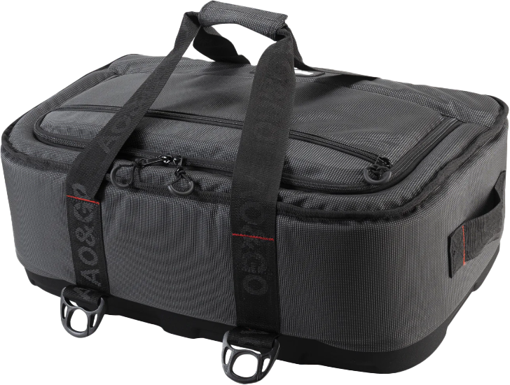 AO Coolers 38 Pack Ballistic Stow N Go HD accessories, durable ballistic nylon material with multiple compartments and sturdy design