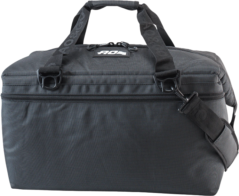 AO Coolers 48-pack ballistic black and charco accessories, durable and versatile cooler accessories for outdoor use.