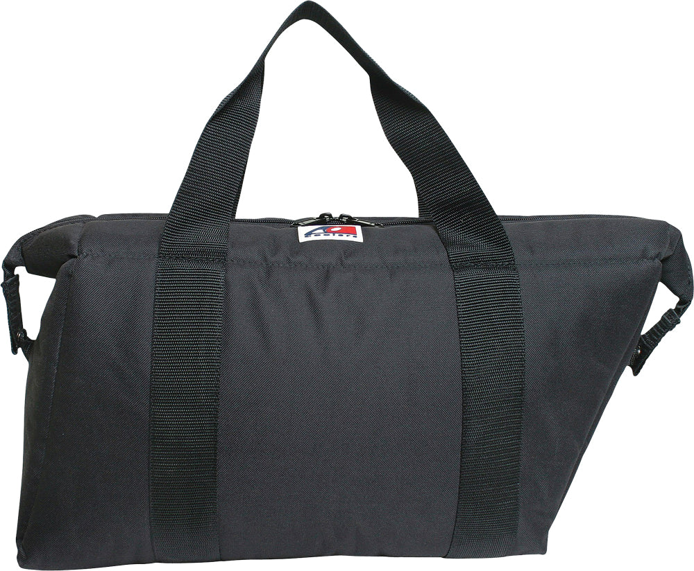 AO Coolers Saddlebag Cooler in black, 17x5x11 inches, outdoor accessories with insulated compartment and durable design
