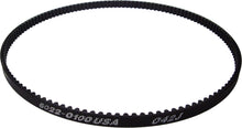 Load image into Gallery viewer, APM Carbon Rear Drive Belt 24mm width with 131 teeth, designed for bicycle drive systems, shown in black with detailed teeth.