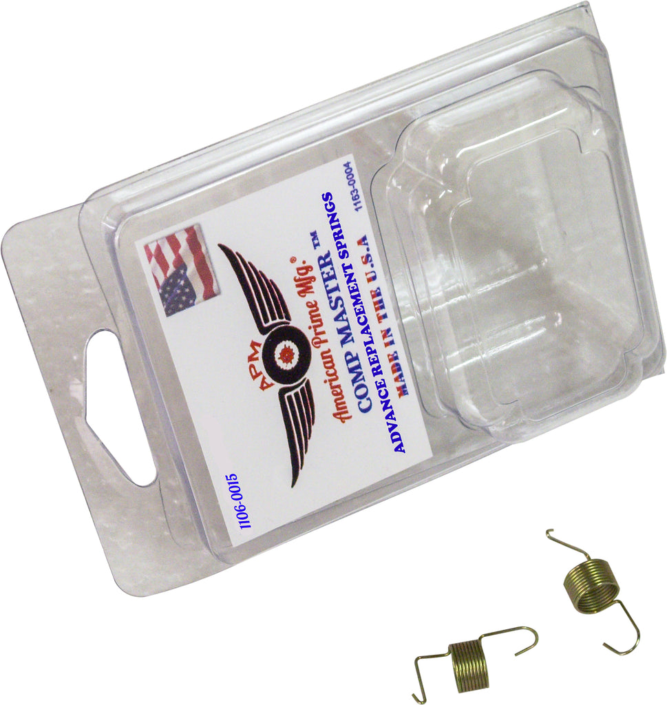 APM Advance Unit Springs 827-07103, automotive hardware fasteners and fittings, close-up view of metal springs.