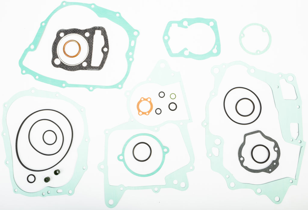 Athena Complete Gasket Kit Hon 68-0245 with various gaskets and seals for engine repair, arranged on a clean surface.
