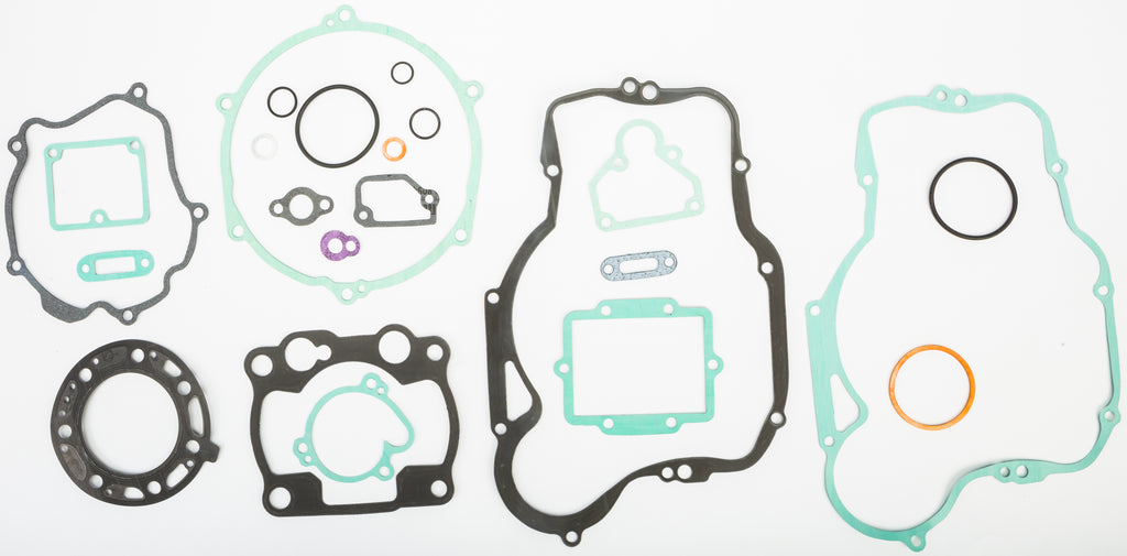 Athena Complete Gasket Kit for Kawasaki 68-0457, featuring various gaskets and seals laid out on a white background.