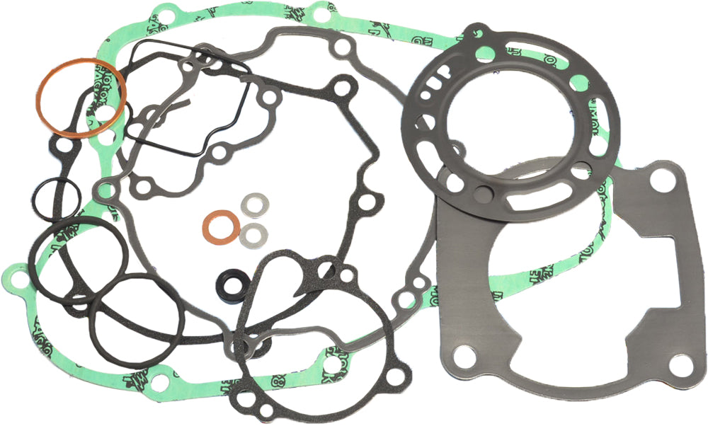 Athena Complete Gasket Kit for Kawasaki and Suzuki engines, includes gaskets and seals for engine repair and maintenance.