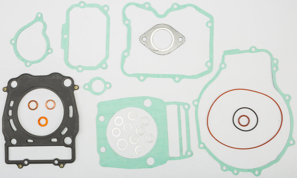 Athena Complete Gasket Kit Pol 68-0765 with various gaskets and seals for engine repair, brand Athena, laid out on a surface.