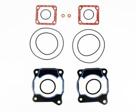 Athena 68mm cylinder gasket kit for Yamaha engines, including gaskets and seals, with detailed close-up of gasket components.