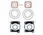 Athena 68mm cylinder gasket kit for Yamaha engines, including gaskets and seals, with detailed close-up of gasket components.