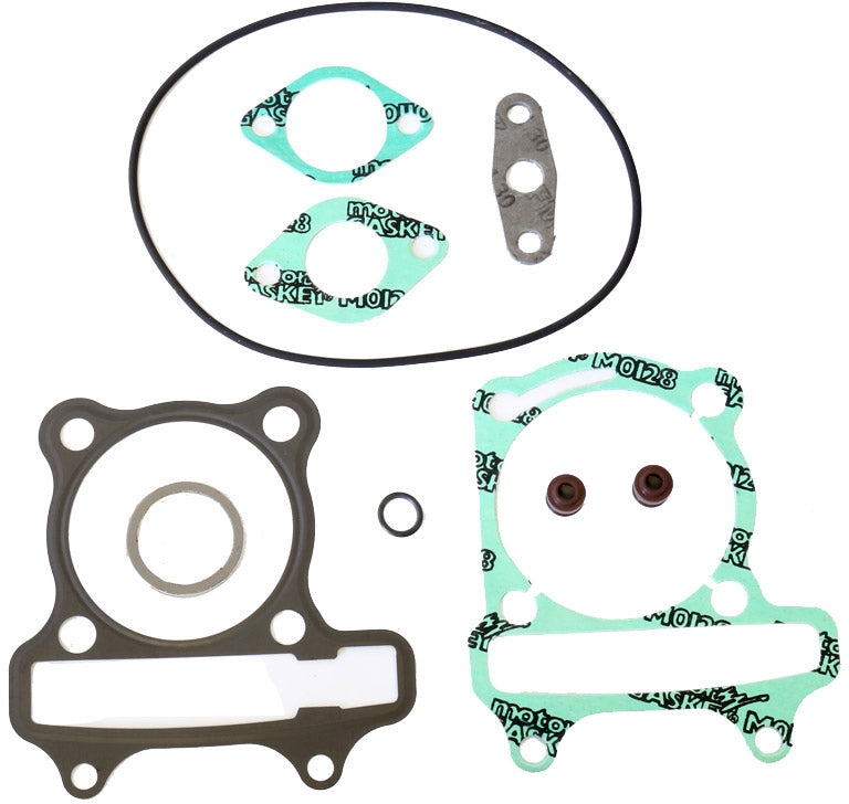 Athena Top End Gasket Kit Pol 69-0773 with multiple gaskets and seals for engine repair, displayed on a plain background.