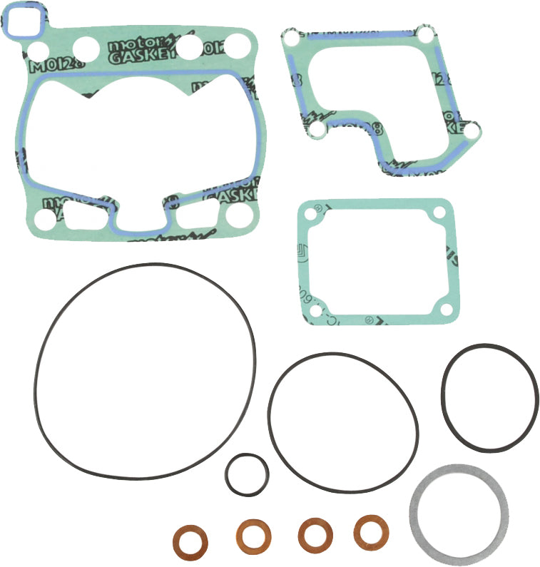 Athena Top End Gasket Kit for Suzuki 69-0504, includes gaskets and seals for engine top end repair, detailed view of components.