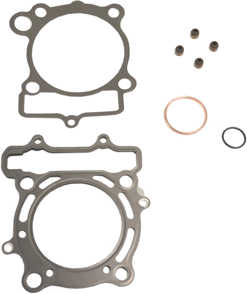Athena Top End Gasket Kit for Kawasaki and Suzuki engines, includes gaskets and seals, with no valve cover gasket.