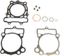 Athena Top End Gasket Kit with no valve cover gasket for Suzuki engine, showing gasket components and packaging.