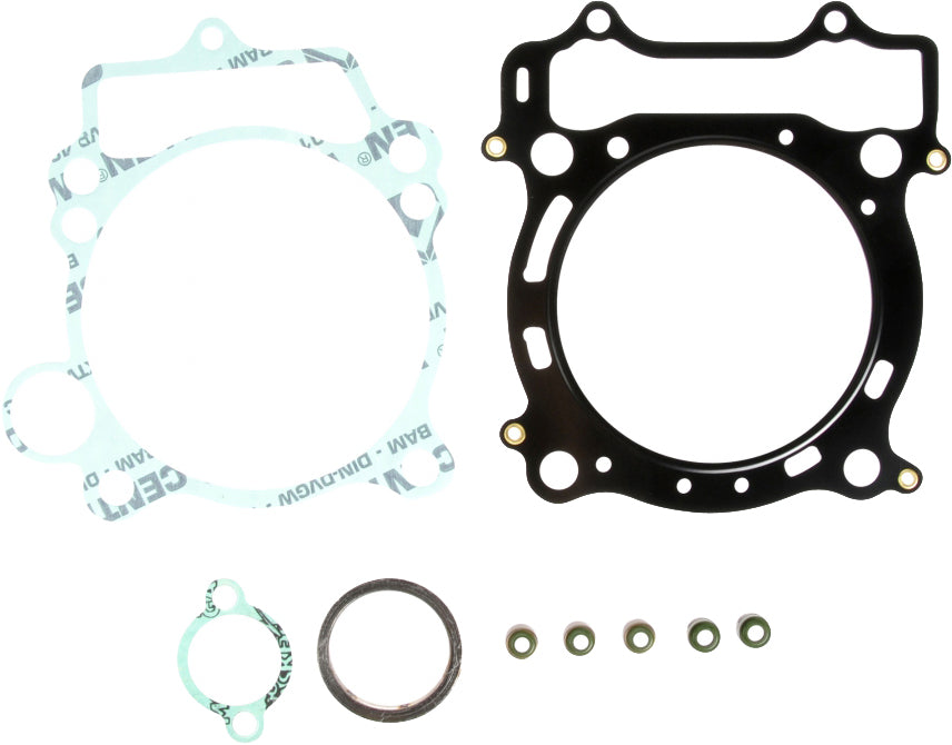 Athena Top End Gasket Kit without Valve Cover Gasket for Yamaha engines, includes gaskets and seals for engine repair.