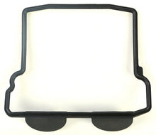 Load image into Gallery viewer, Athena Valve Cover Gasket for Kawasaki engines, showing the black rubber seal with metal reinforcement in a close-up view.
