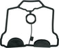 Athena valve cover gasket for Yamaha engines, showing a close-up of the black rubber gasket with metal edges.