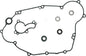 Athena water pump repair kit with gaskets and seals for Kaw 67-25060, showing bearings and replacement parts.