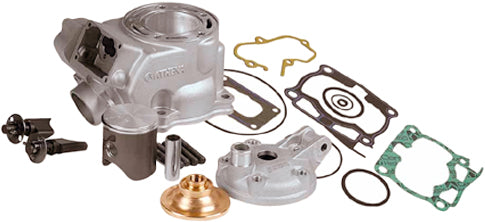 Athena 54mm cylinder kit with piston and components for Yamaha engines, high-performance 14.8:1 compression ratio.