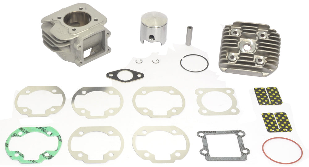 Athena Hyper Race Domed Cylinder Kit with 47.6mm piston for high-performance engine rebuild, includes piston and components