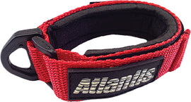 Atlantis red floating wrist band accessory with adjustable strap, designed for swimming and water activities.