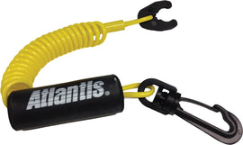 Yellow Atlantis Performance Lanyard with adjustable strap and clip, designed for accessories and convenience.